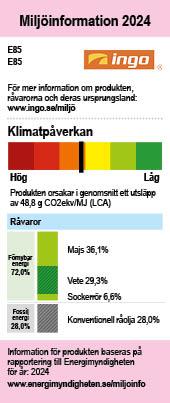 Miljömärkning E85